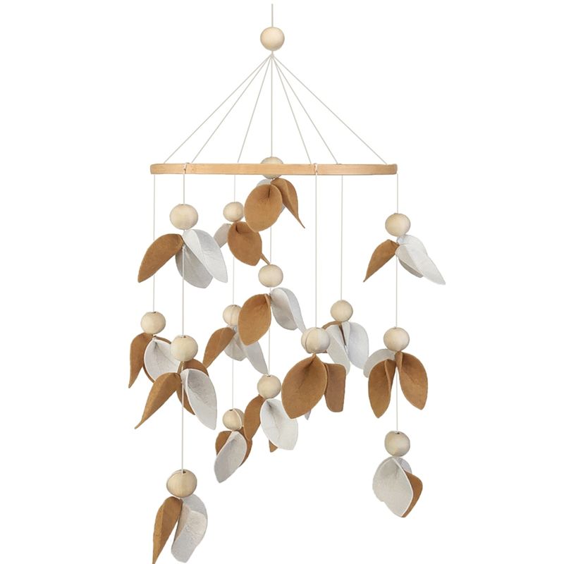 Baby Nursery Gender Neutral - A84E-보헤미안 펠트 천 모빌 - 나뭇잎