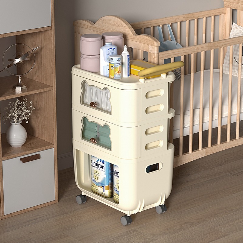 Baby Nursery Utility Cart - 다용도 거실 수납 정리함 아기 장난감