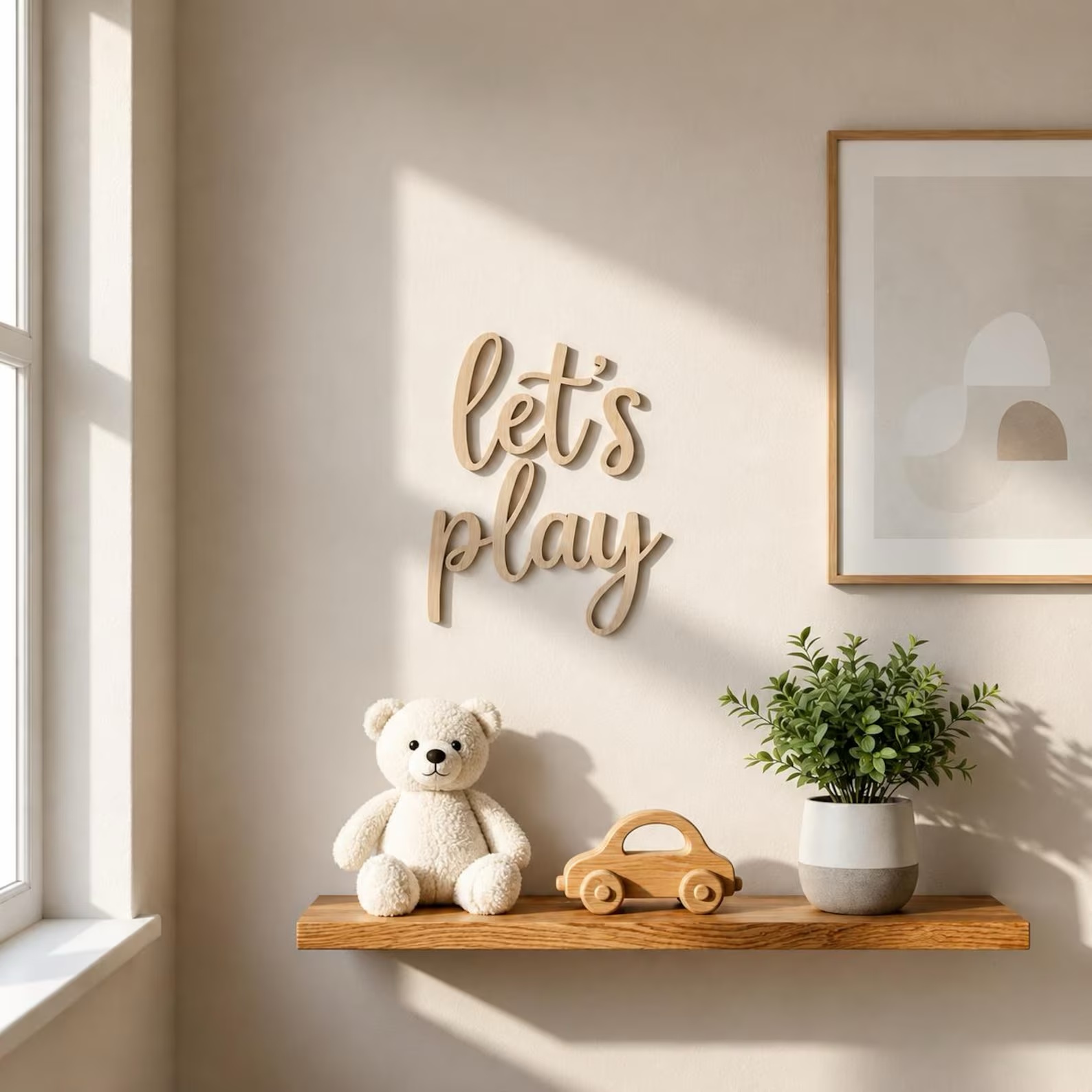 Baby Nursery Wall Art - 나무 벽 장식, 놀이방 게임룸 장식,