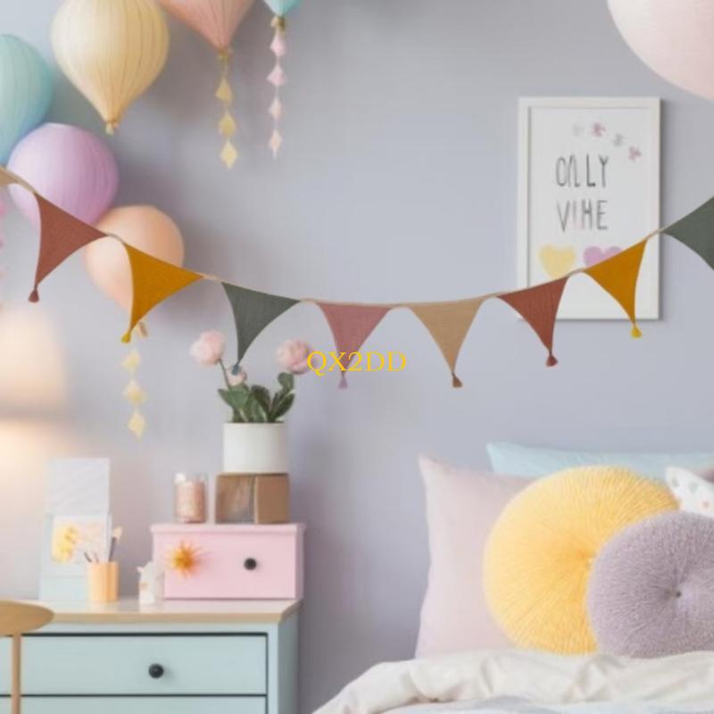 Baby Nursery Gender Neutral - QX2D 부드러운 패브릭 깃발 배너 아기
