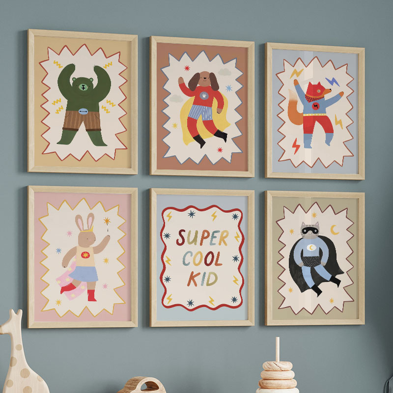 Baby Nursery Things - 재미있는 만화 슈퍼 쿨 키즈 어린이방