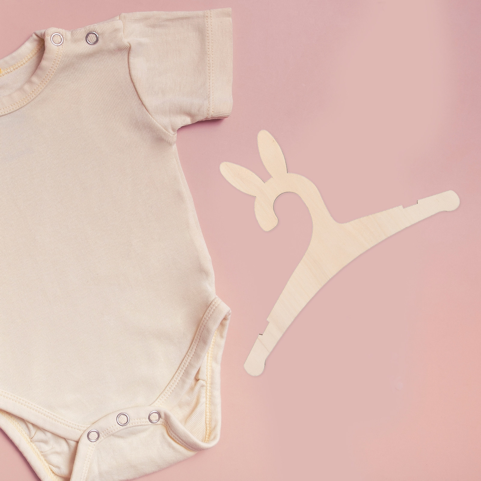 Baby Nursery Usa - 5Pcs DIY 나무 아기 옷 걸이