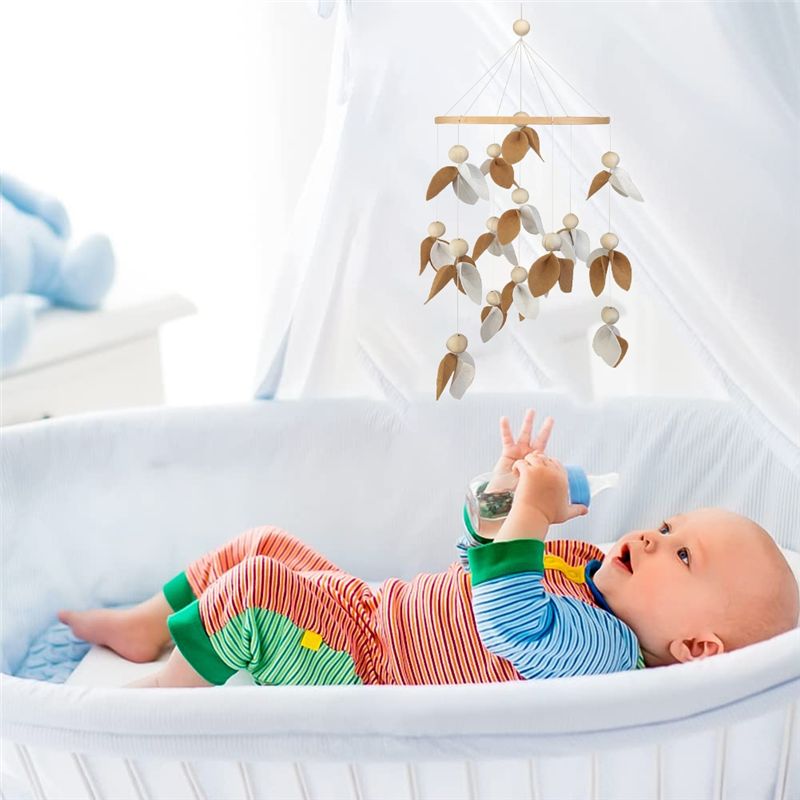 A84E-보헤미안 펠트 천 모빌 - 나뭇잎 디자인 -  - Baby Nursery Gender Neutral 리뷰 및 가격