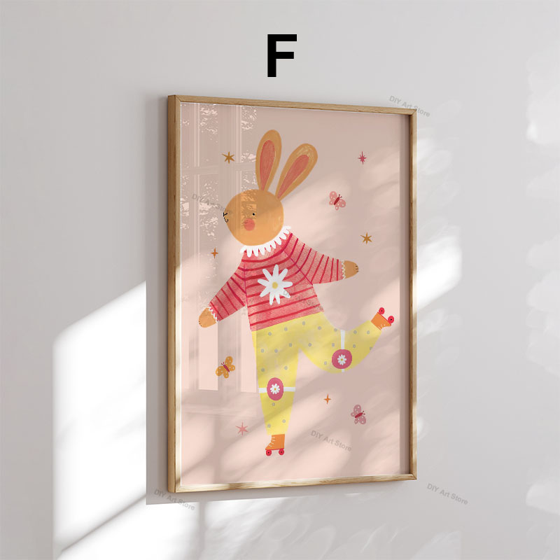 재미있는 만화 동물 보육원 벽 장식 캔버스 그림 곰 호 - Baby Nursery Things 리뷰 및 가격