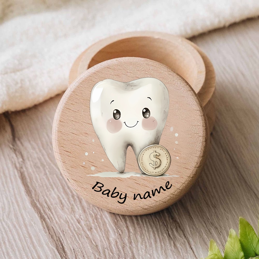 개인화 된 아기 첫 번째 치아 나무 치아 상자 우유 치 - Baby Keepsake Box 리뷰 및 가격