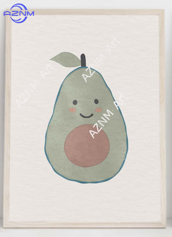 1PC/3PCS 아보카도 사과 배 인쇄 가능한 벽 예술 - Baby Nursery Gender Neutral 리뷰 및 가격
