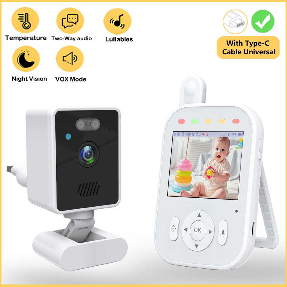 베이비 모니터 무선 실내 2.8인치 감시 비디오 양방향 - Wearable Baby Monitor 리뷰 및 가격