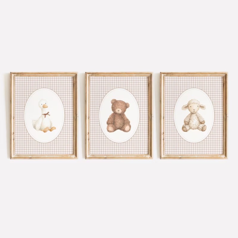 유아용 동물 프린트 세트, 코티지코어 성별 구분 없는  - Baby Nursery Gender Neutral 리뷰 및 가격